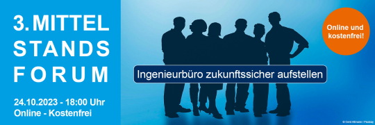 Das Ingenieurbüro zukunftssicher aufstellen - 24.10.2023 - Online - Kostenfrei!