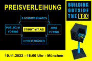Verleihung Innovations- und Nachwuchspreis "Building outside the Box" - 10.11.2022 - München