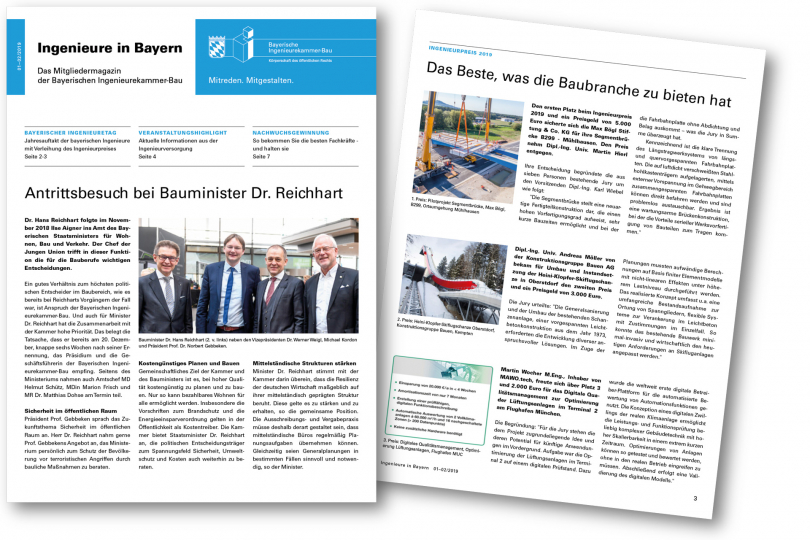 Ingenieure in Bayern: Mitgliedermagazin im neuen Layout